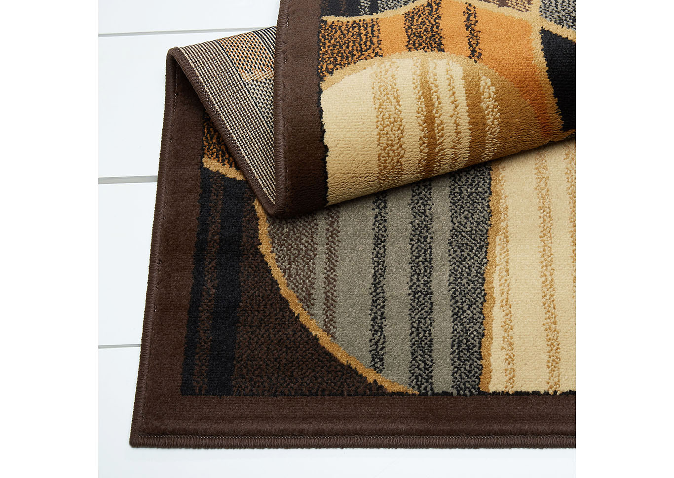 Home Dynamix Royalty Lyra Contemporary Area Rug 7'8"x10'4" Geometric Brown/Blue,Home Dynamix
