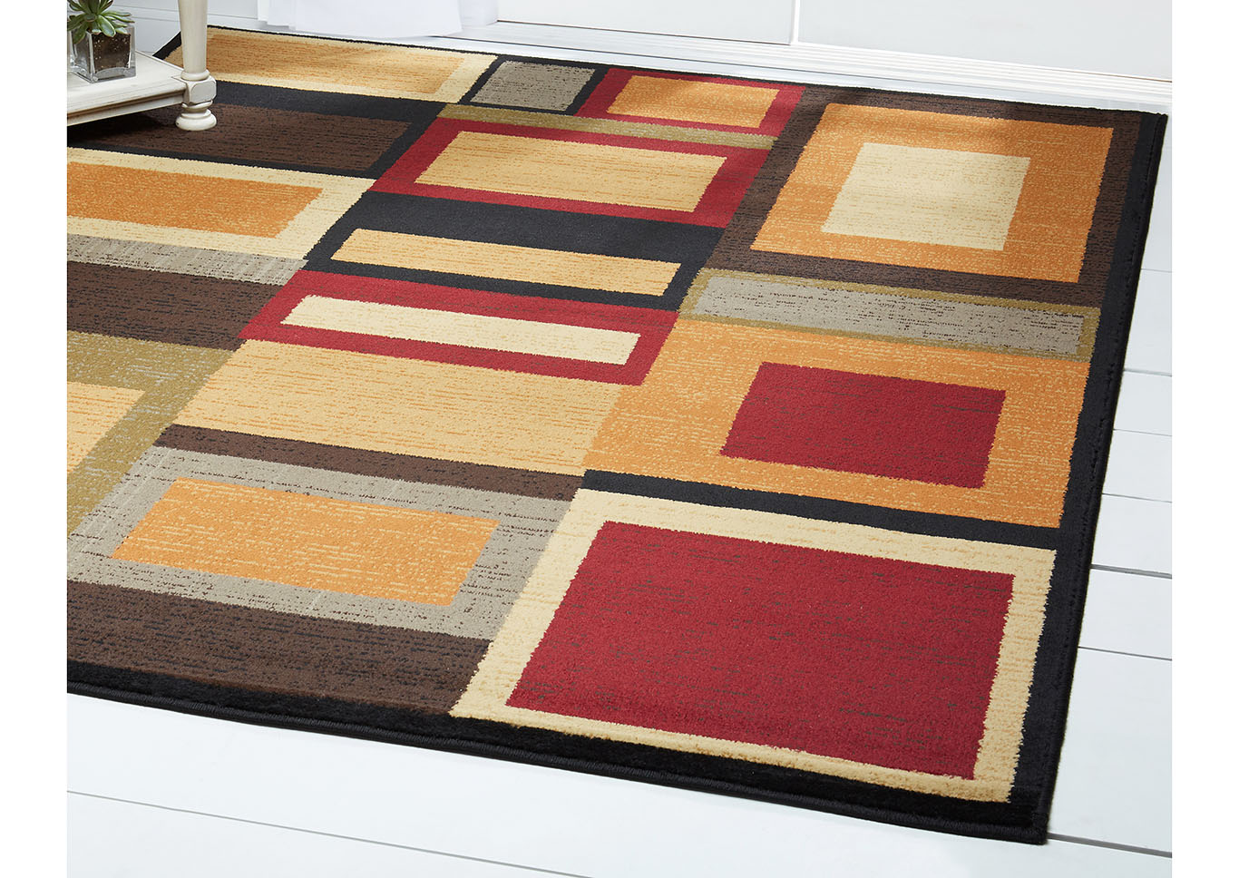 Home Dynamix Royalty Cassi Contemporary Area Rug 7'8"x10'4" Geometric Brown/Black/Beige,Home Dynamix