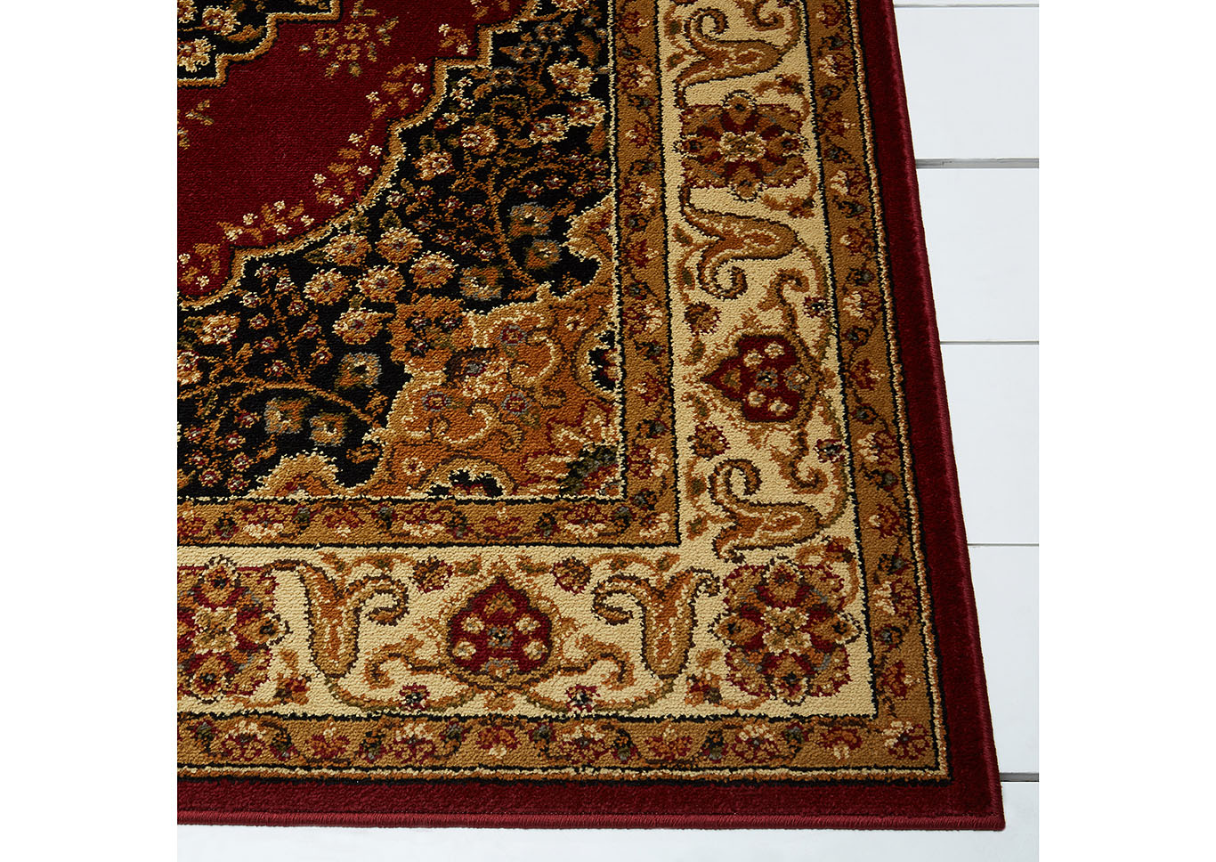 Royalty Tansy Red-Ivory Area Rug,Home Dynamix