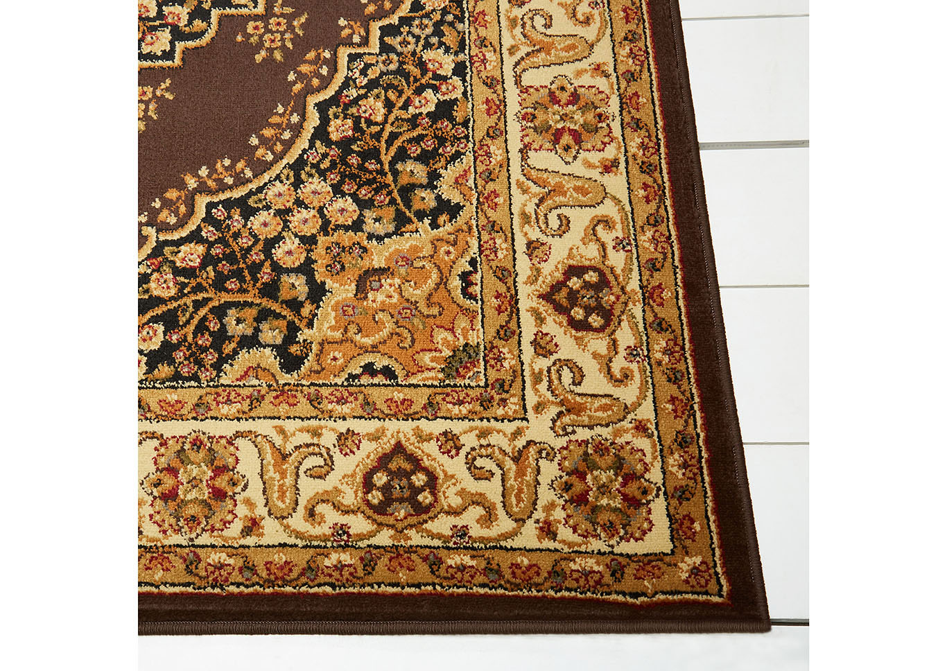 Royalty Tansy Brown-Ivory Area Rug,Home Dynamix
