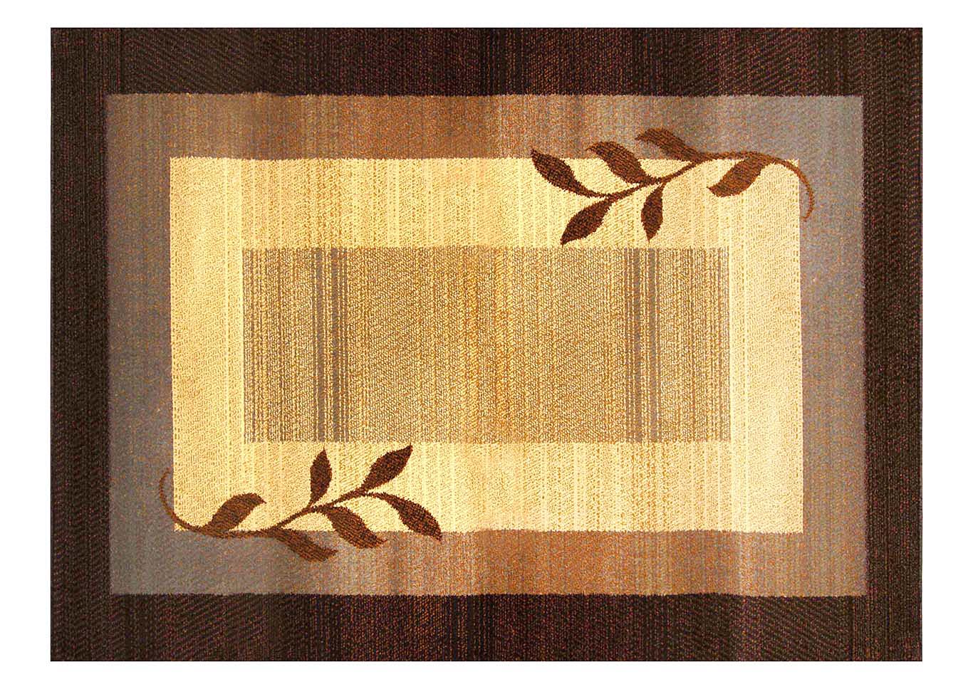 Royalty Brown Blue Rug 43"X62",Home Dynamix