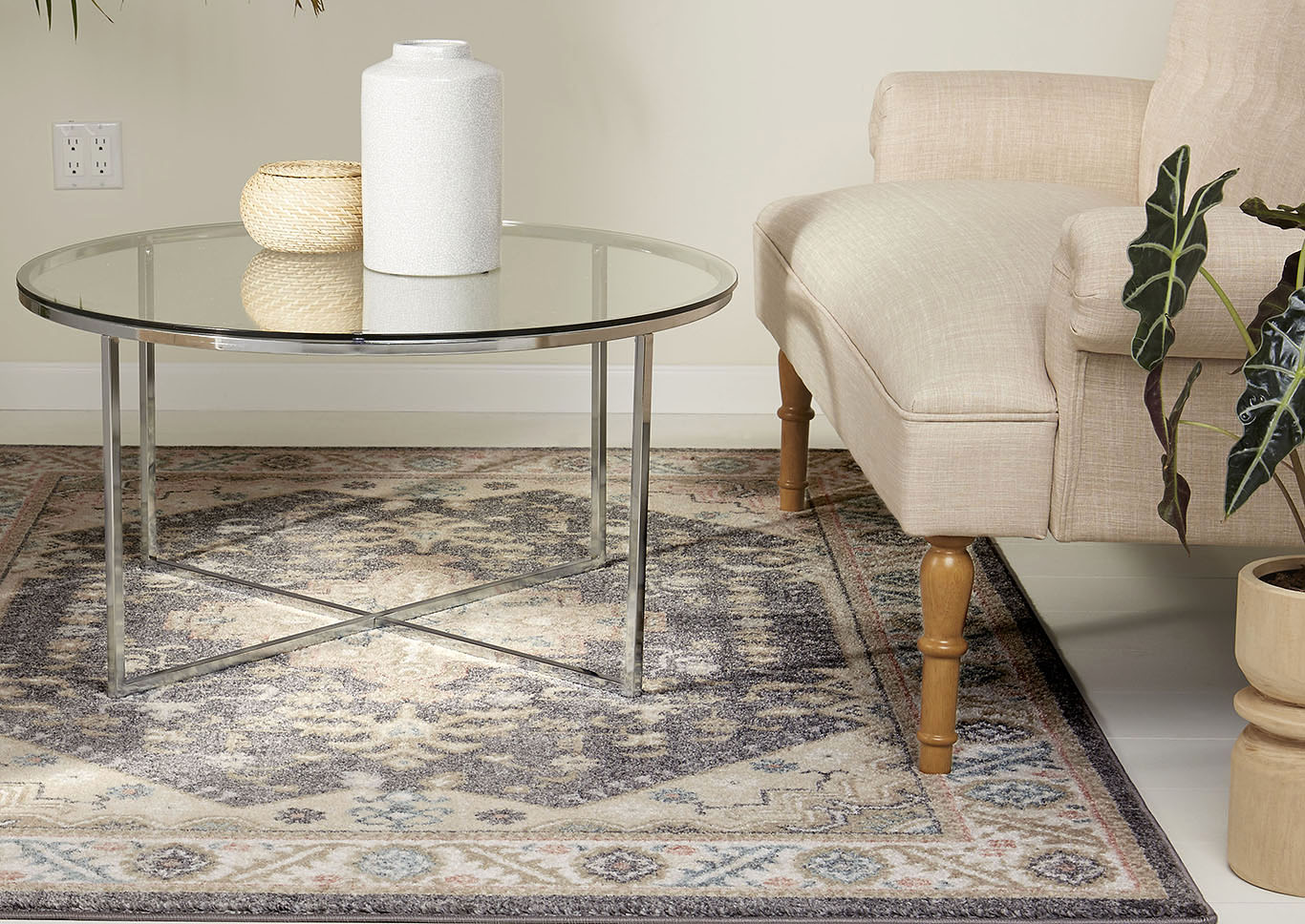 New Weave Folger Charcoal-Multi Area Rug,Home Dynamix