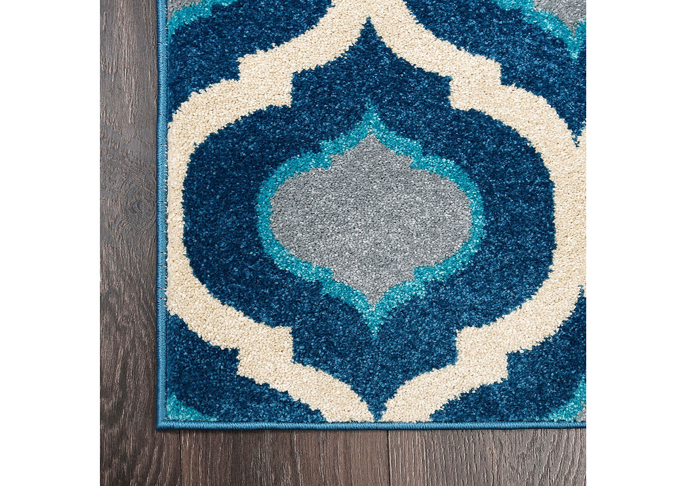 Home Dynamix Serena Taira Contemporary Area Rug 5'3"x7'2" Trellis Ivory/Navy Blue,Home Dynamix