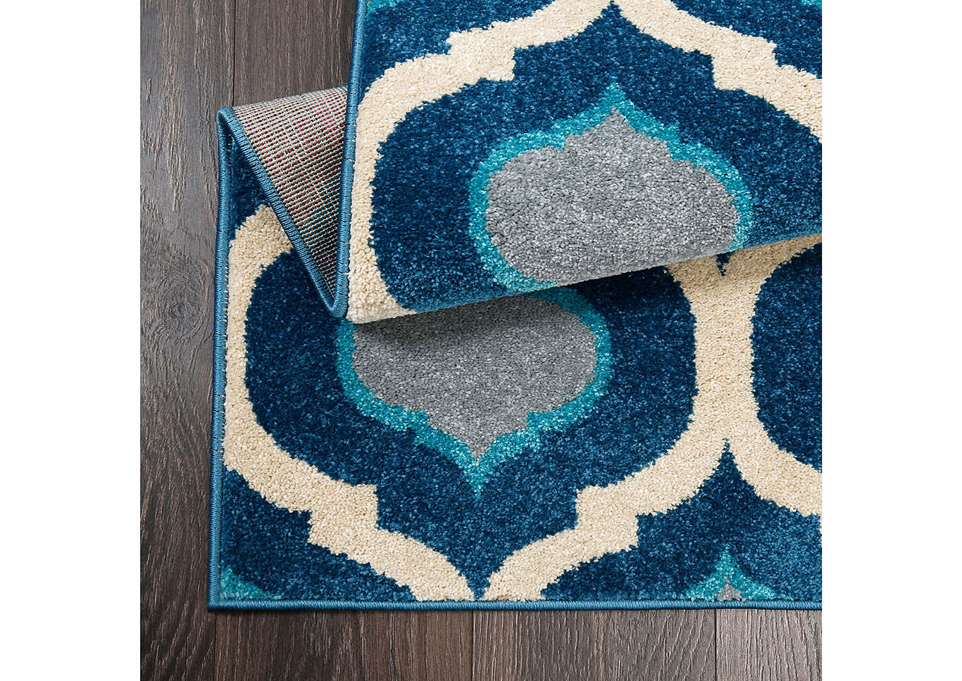 Home Dynamix Serena Taira Contemporary Area Rug 5'3"x7'2" Trellis Ivory/Navy Blue,Home Dynamix