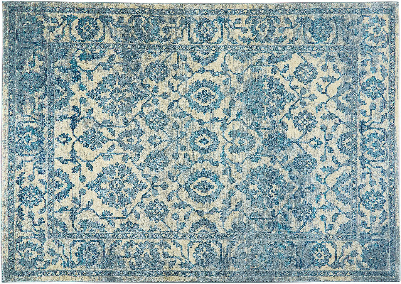 Home Dynamix Serena Ronda Transitional Area Rug 7'9"x10'2" Damask Ivory/Blue,Home Dynamix