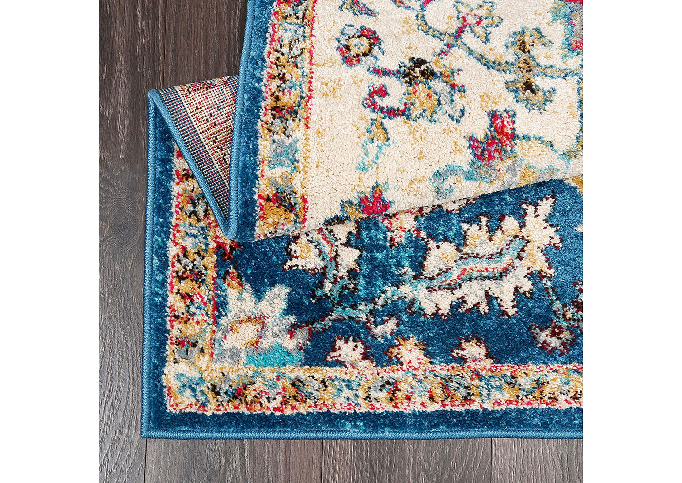 Home Dynamix Serena Daina Bohemian Area Rug 7'9"x10'2" Medallion Ivory/Navy Blue,Home Dynamix