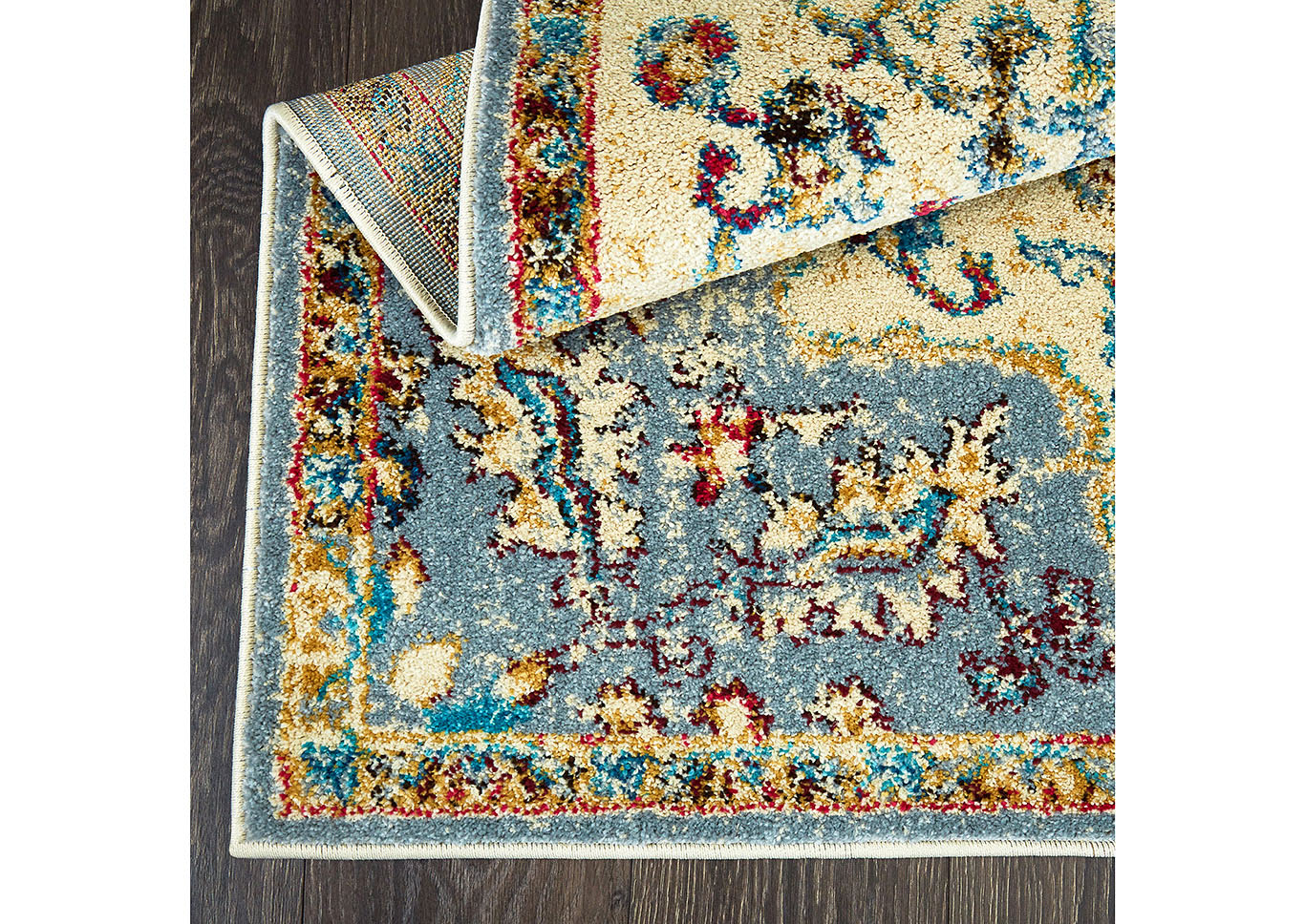 Home Dynamix Serena Merida Bohemian Area Rug 5'3"x7'2" Medallion Ivory/Gray,Home Dynamix