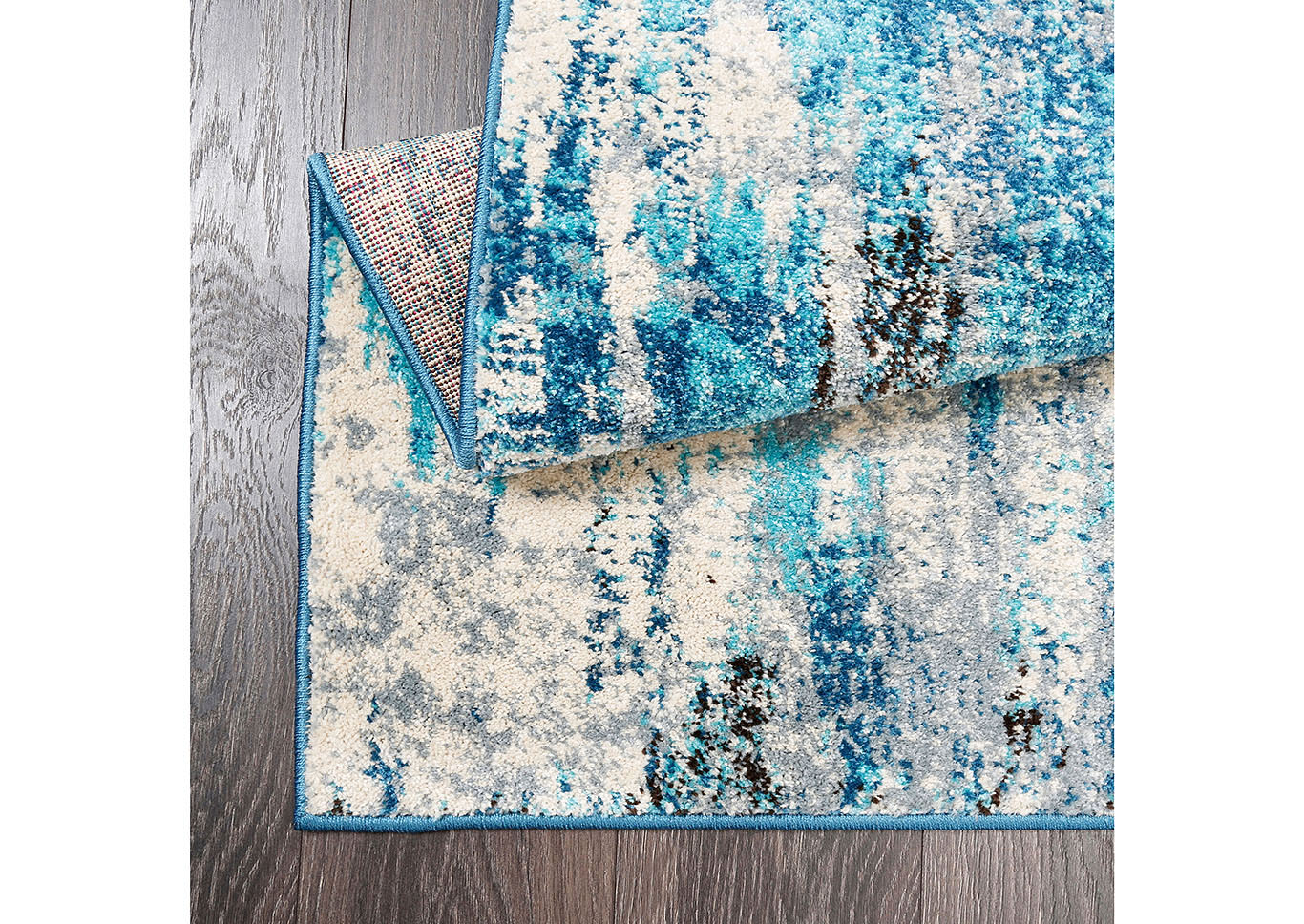 Home Dynamix Serena Marirose Contemporary Area Rug 7'9"x10'2" Abstract Ivory/Blue,Home Dynamix