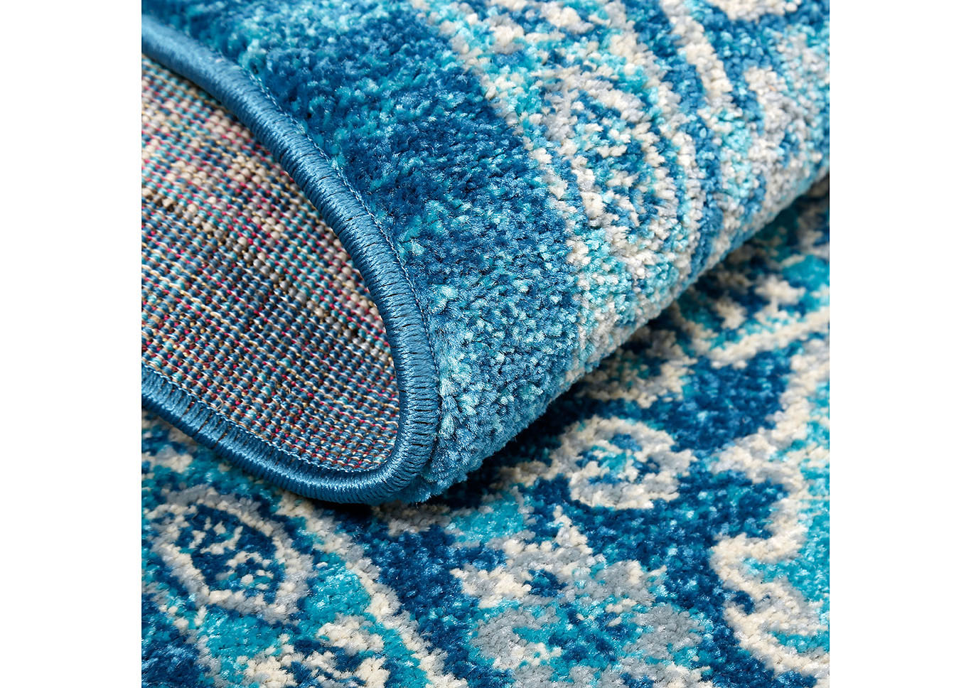 Home Dynamix Serena Arminio Bohemian Area Rug 7'9"x10'2" Border Blue/Gray/Ivory,Home Dynamix