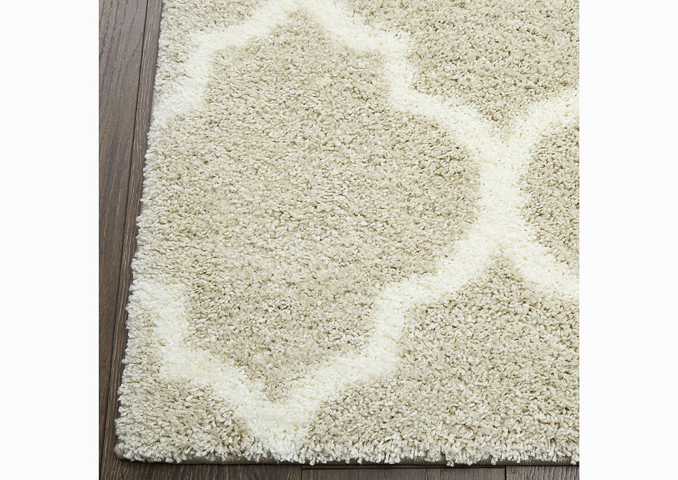 Home Dynamix SoHome Spectrum Amherst Shag Area Rug 47"x63" Trellis Light Gray/Ivory,Home Dynamix