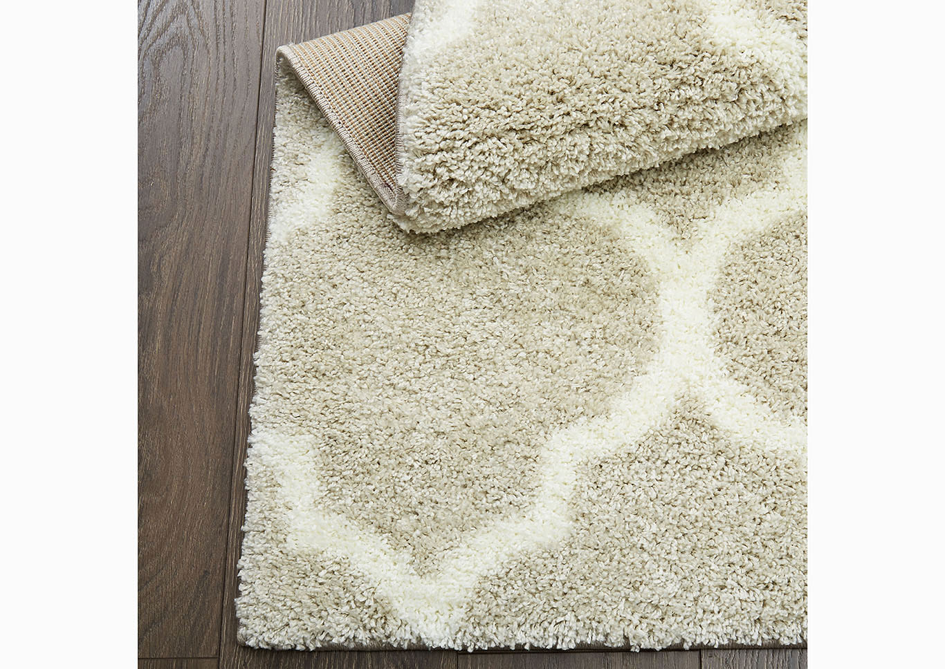 Home Dynamix SoHome Spectrum Amherst Shag Area Rug 47"x63" Trellis Light Gray/Ivory,Home Dynamix