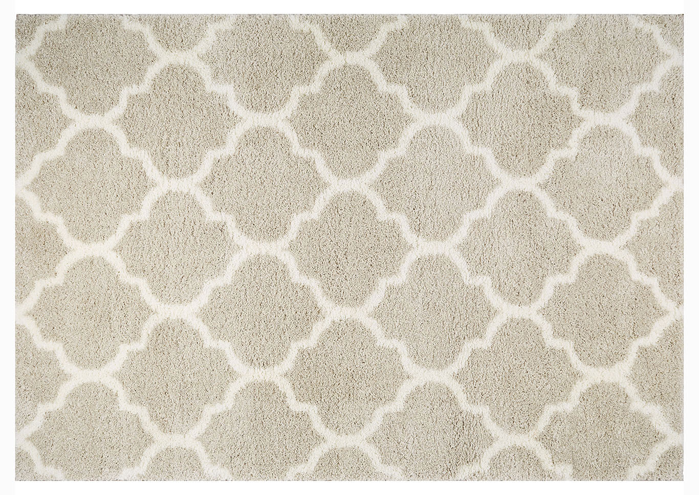 Home Dynamix SoHome Spectrum Amherst Shag Area Rug 47"x63" Trellis Light Gray/Ivory,Home Dynamix