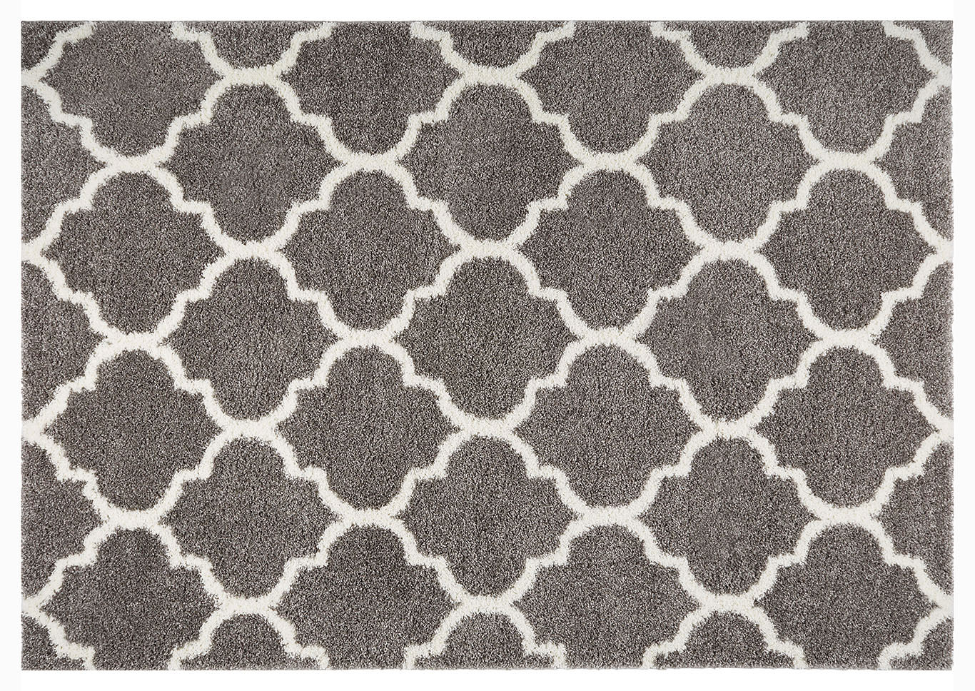 Home Dynamix SoHome Spectrum Amherst Shag Area Rug 47"x63" Trellis Dark Gray/Ivory,Home Dynamix