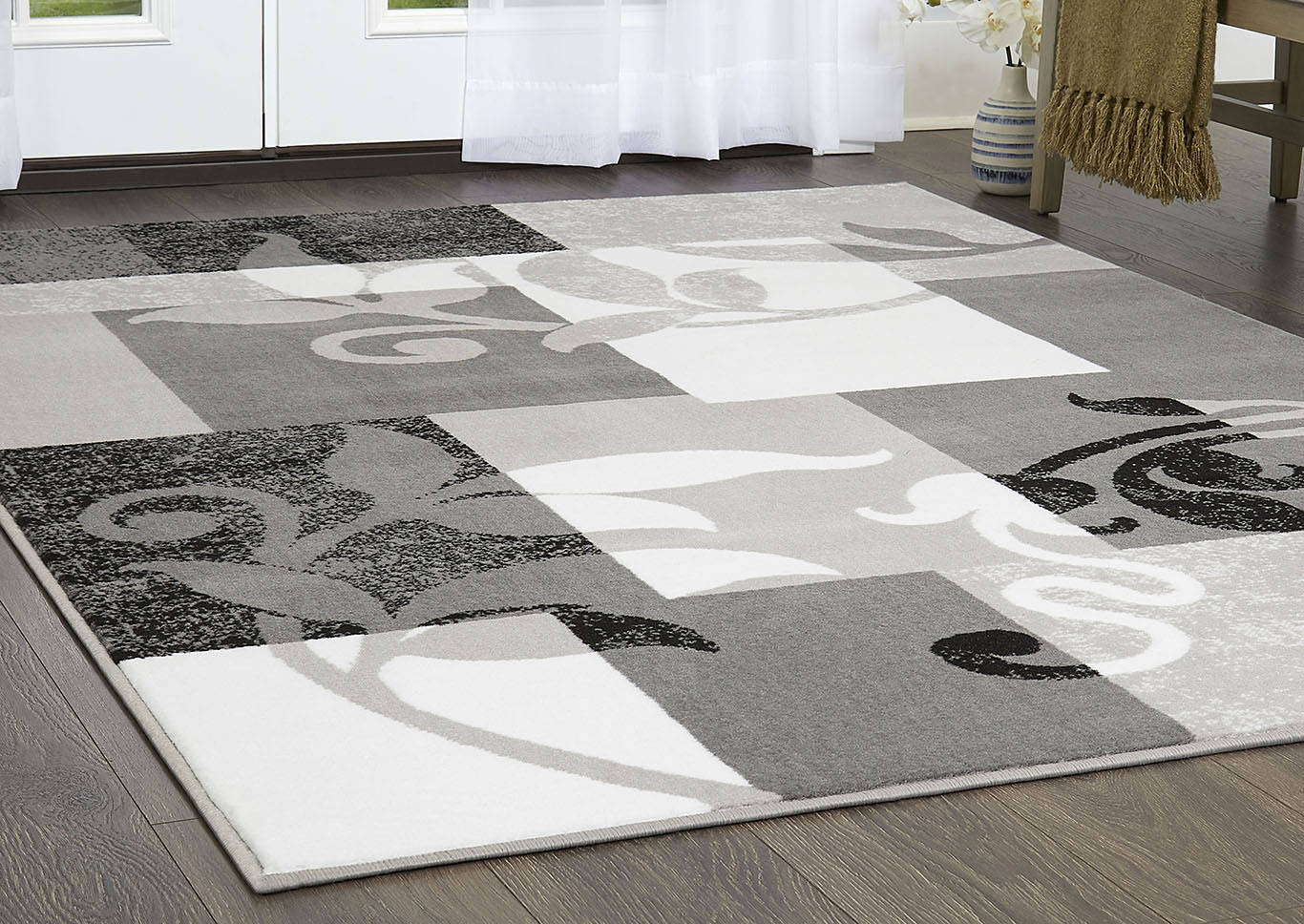 Tremont Lane Frizzle Gray Area Rug,Home Dynamix