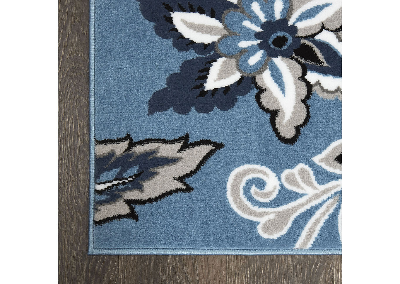 Home Dynamix Tremont Lane Azria Bohemian Area Rug 7'10"x10'2" Floral Blue/Gray/Black,Home Dynamix