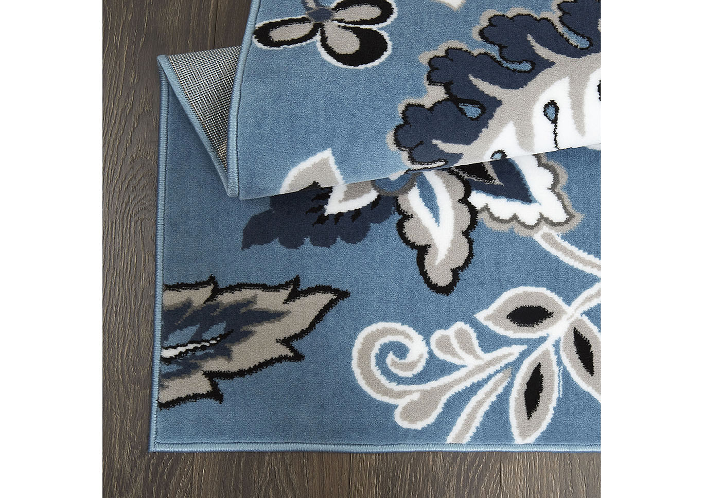 Home Dynamix Tremont Lane Azria Bohemian Area Rug 7'10"x10'2" Floral Blue/Gray/Black,Home Dynamix