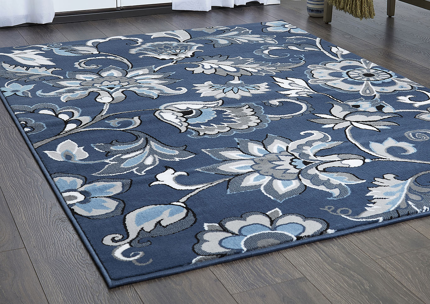 Tremont Lane Raffin Navy Blue Area Rug,Home Dynamix