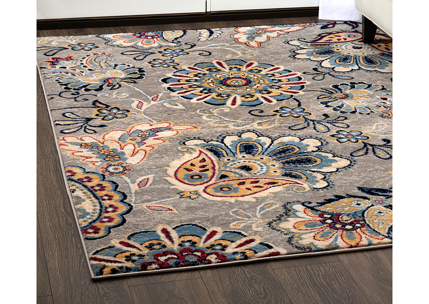 Tremont Lincoln  Gray Area Rug,Home Dynamix
