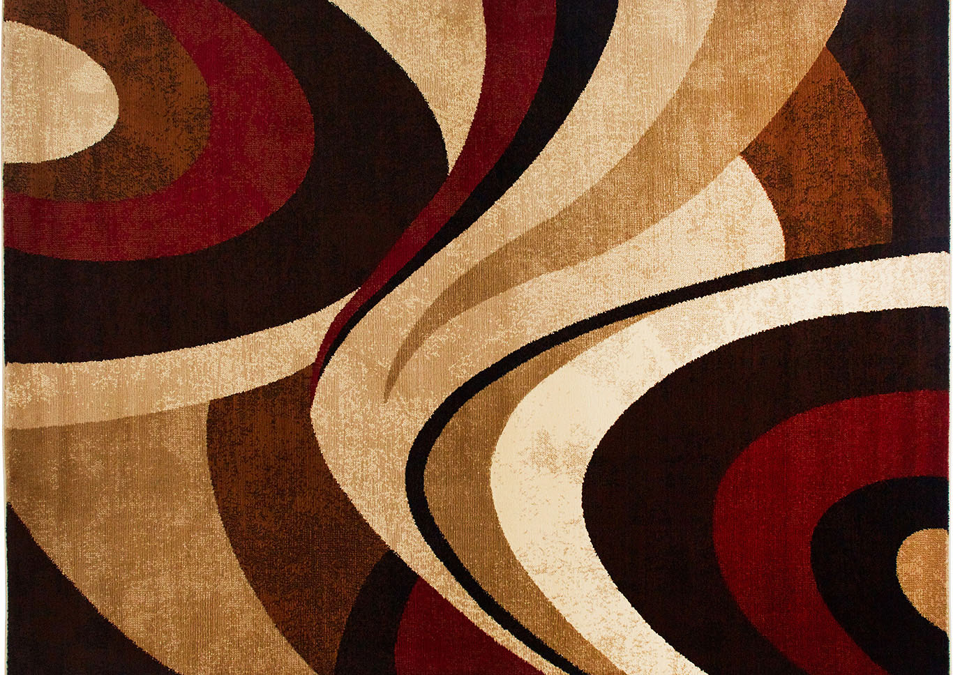 Home Dynamix Tribeca Slade Contemporary, Red And Brown Area Rug