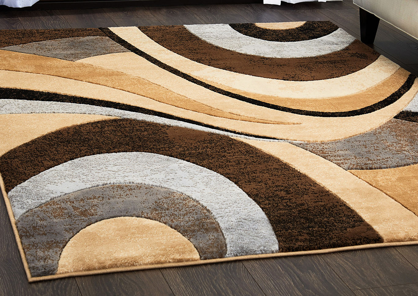 Tribeca Slade Brown-Gray Area Rug,Home Dynamix
