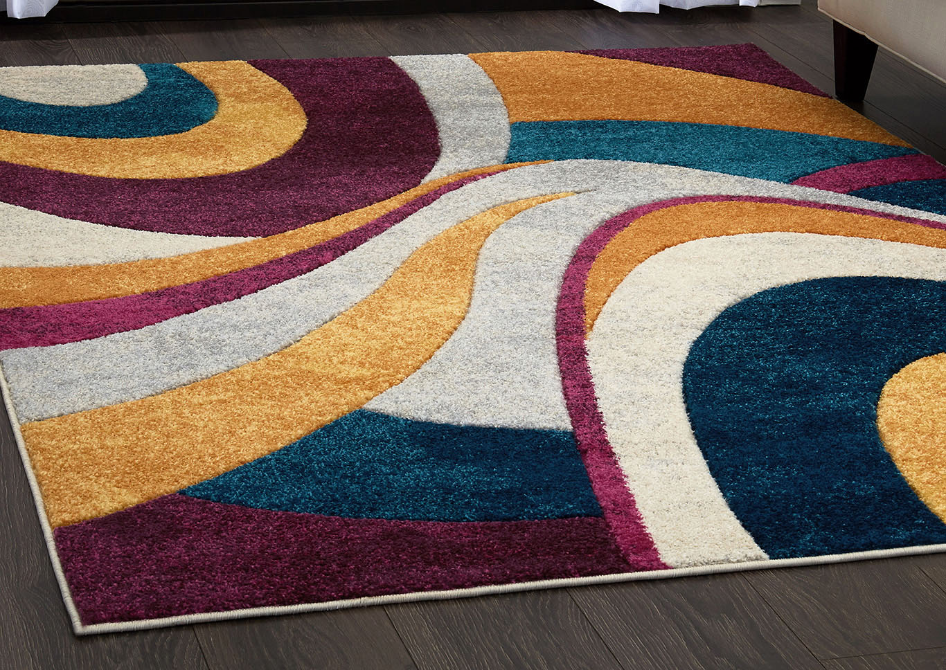 Home Dynamix Tribeca Slade Contemporary Area Rug 7'10"x10'6" Abstract Ivory/Gold/Purple,Home Dynamix