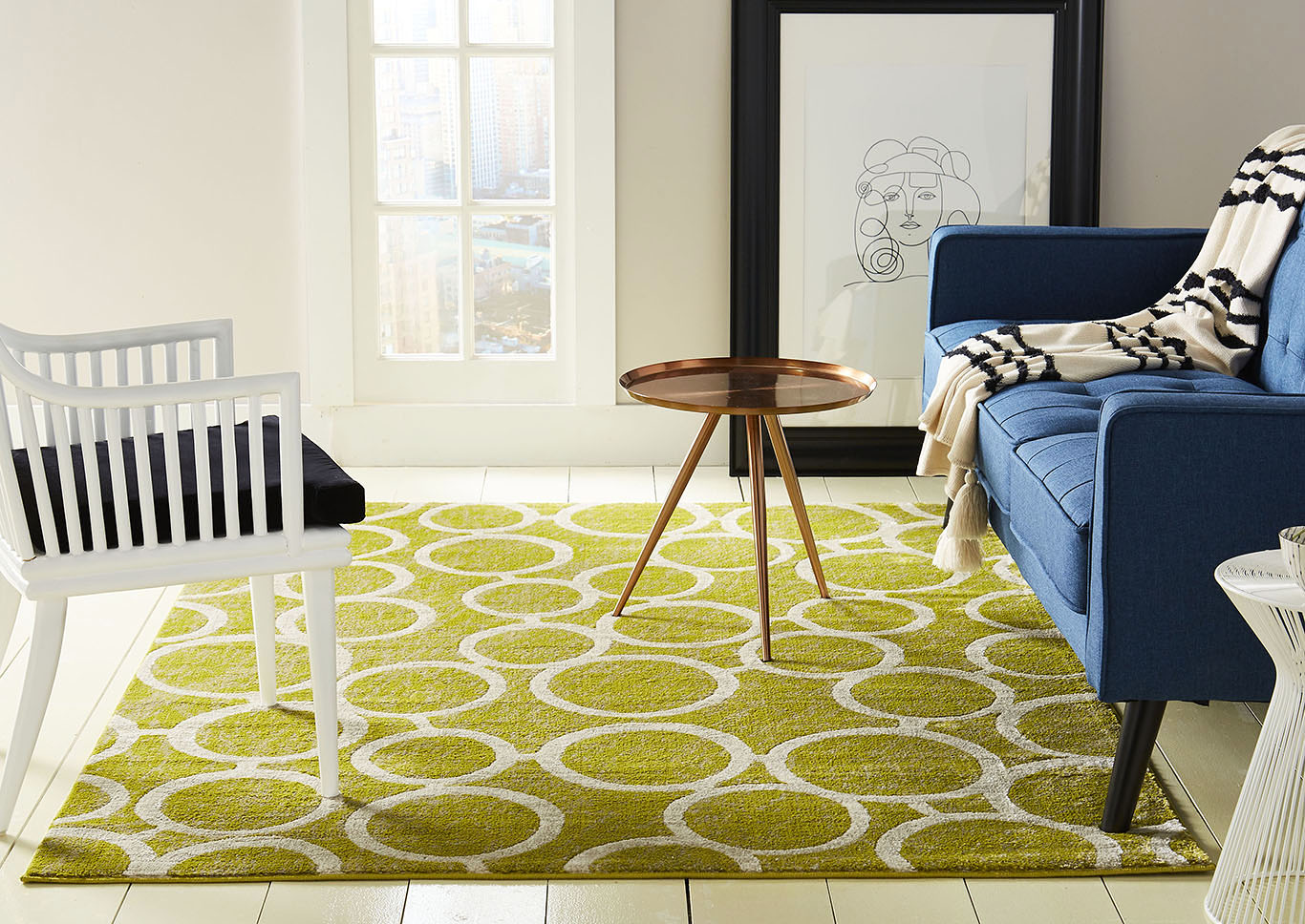 Tanja Morgan Green-Ivory Area Rug,Home Dynamix