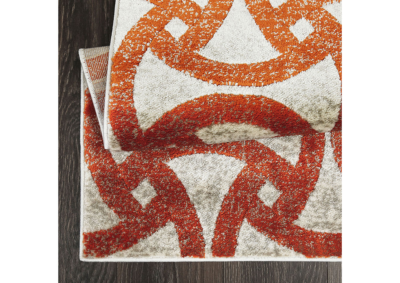 Tanja Jace Beige-Orange Area Rug,Home Dynamix