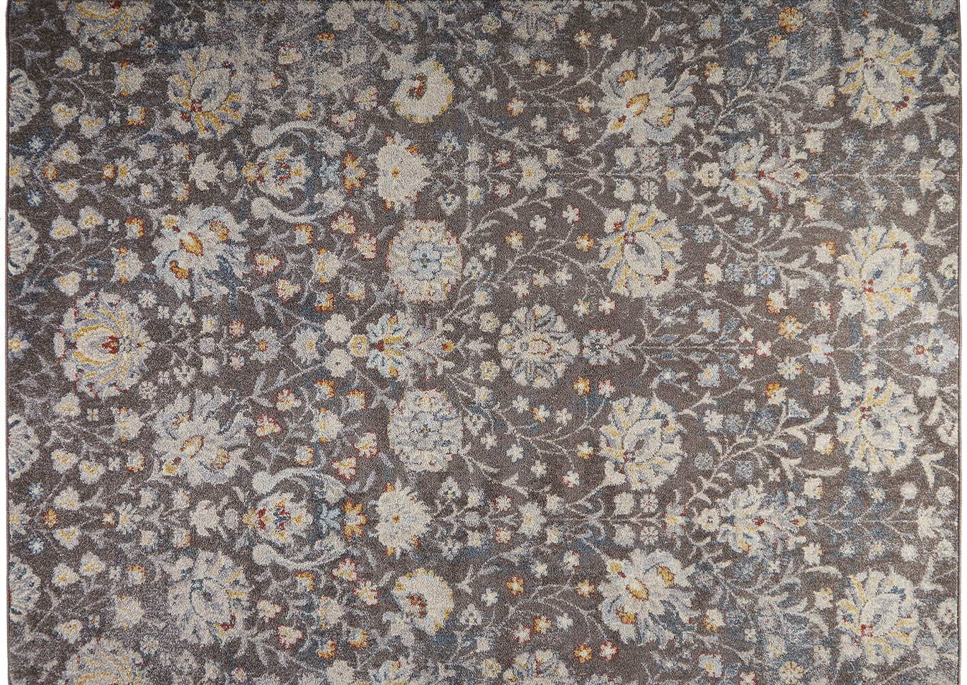 Home Dynamix Venice Flore Transitional Area Rug 7'10"x10'2" Damask Brown/Ivory,Home Dynamix