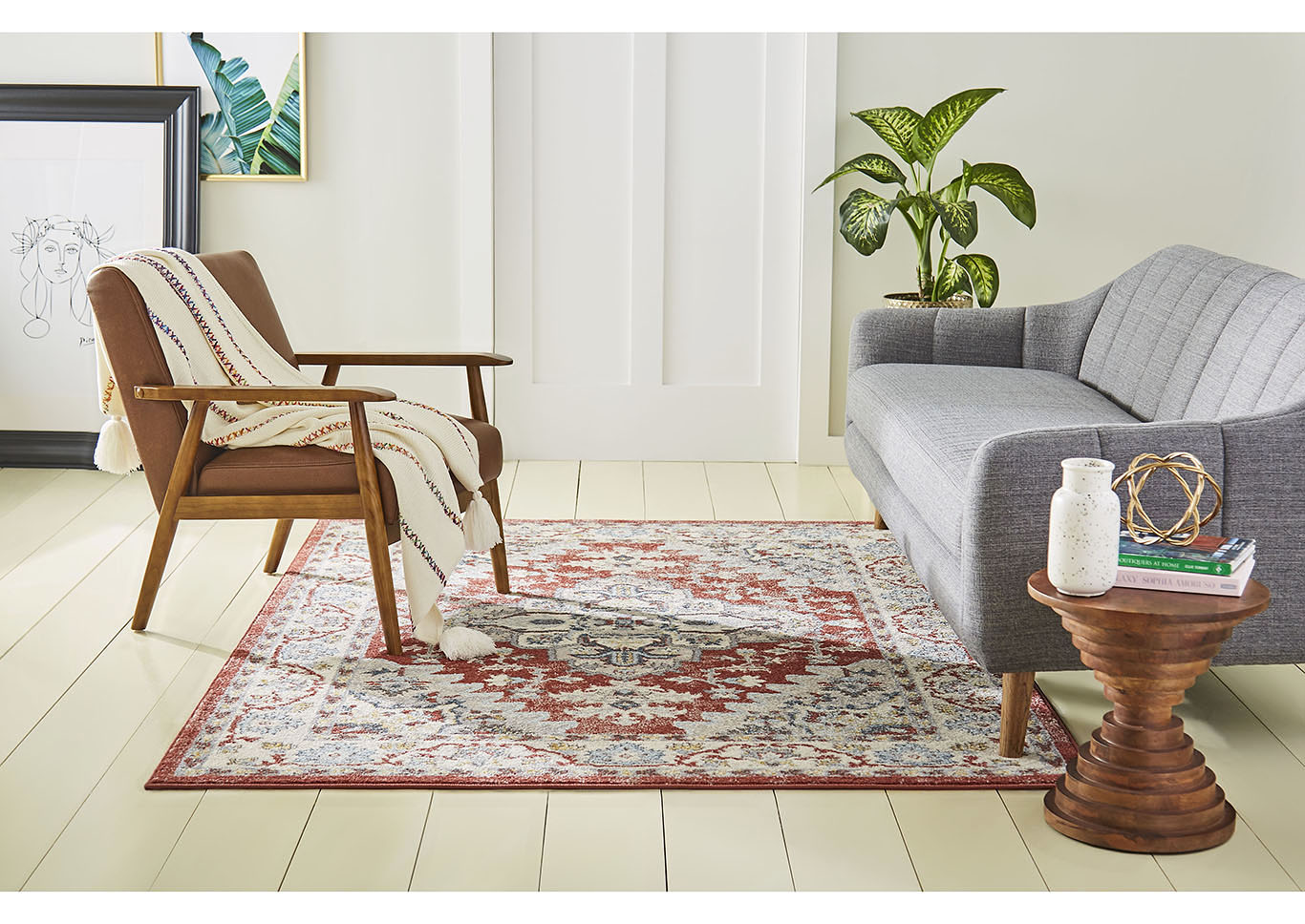 Venice Loreta Terra Ivory Area Rug,Home Dynamix