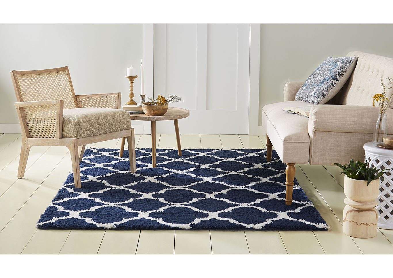 Ventura Roslin Navy-Ivory Area Rug,Home Dynamix