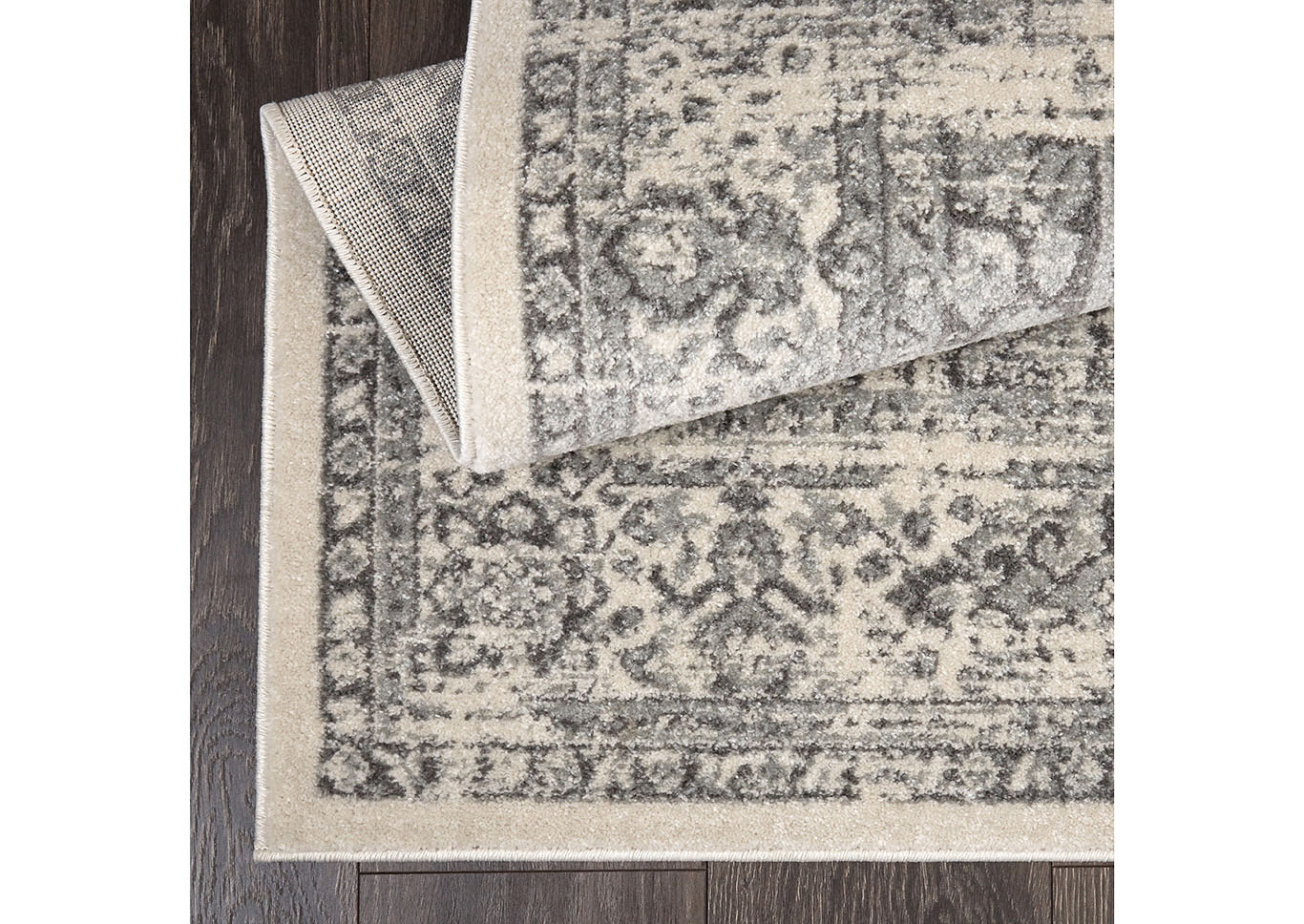 Home Dynamix Vintage Shilah Transitional Area Rug 9'2"x11'8" Medallion Ivory/Gray,Home Dynamix
