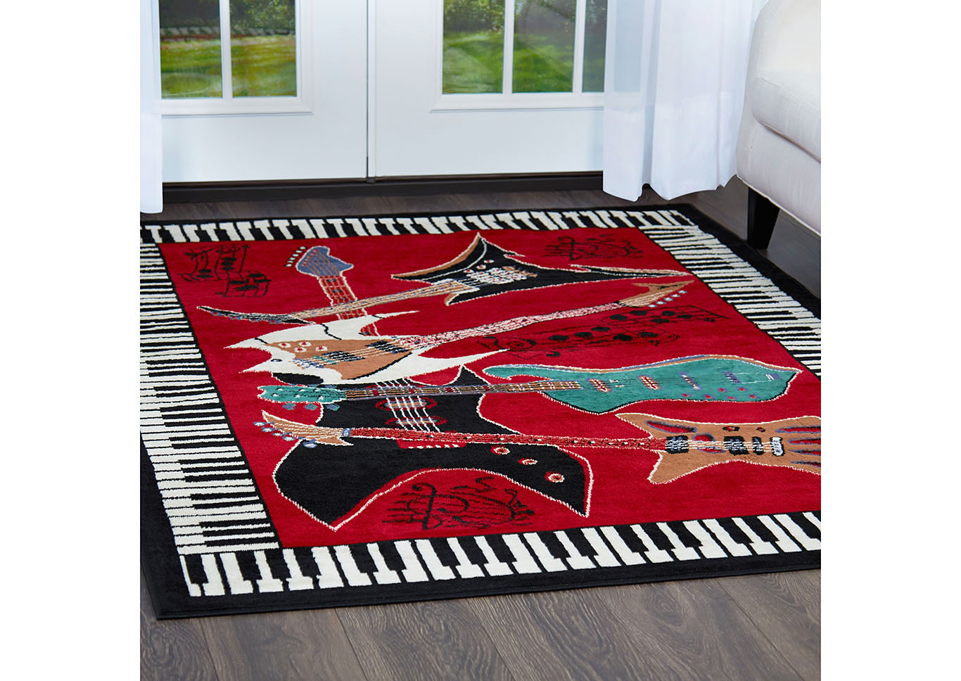 Zone Essence Red Area Rug,Home Dynamix