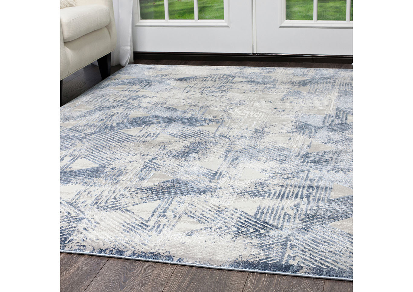 Kenmare Carolina  Gray-Blue Area Rug,Home Dynamix