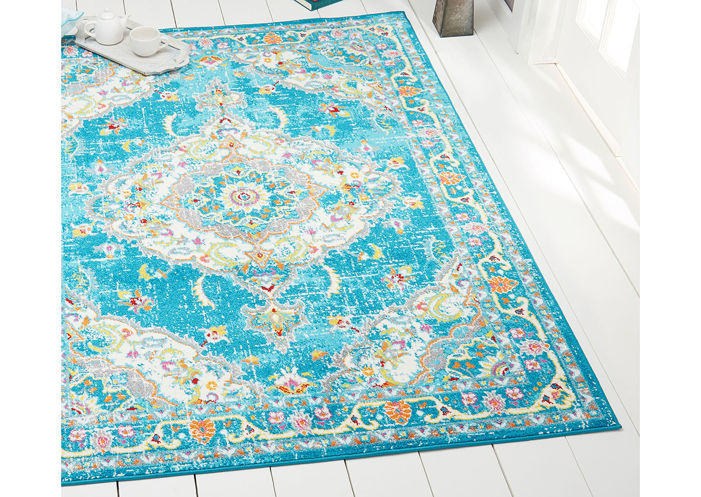 Splash Andre Blue Area Rug,Home Dynamix