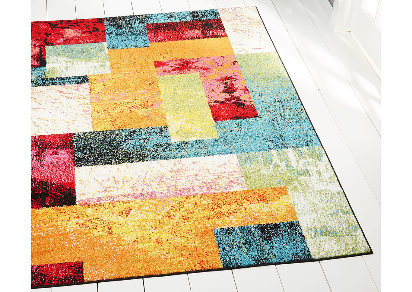 Splash Scarlet Multi Area Rug,Home Dynamix