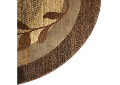 Image for Royalty Clover Brown-Blue Area Rug