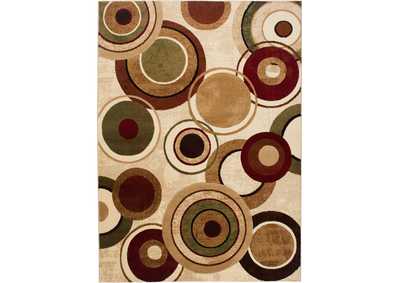 Image for Tribeca Emmitt Area Rug Ivory/Red, 18.9"x31.5"