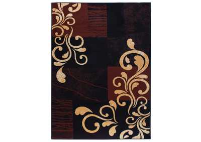 Image for Premium Nile Area Rug Black/Brown, 21"x35"