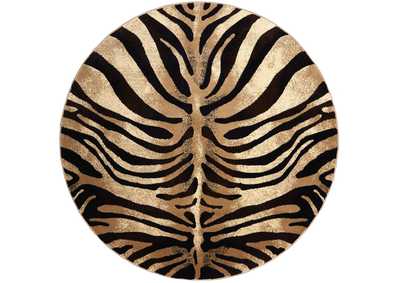 Image for Tribeca Fawn Area Rug Black/Ivory, 7'10" Round