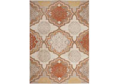 Image for Tremont Willow Area Rug Taupe/Orange, 3'3"x5'2"