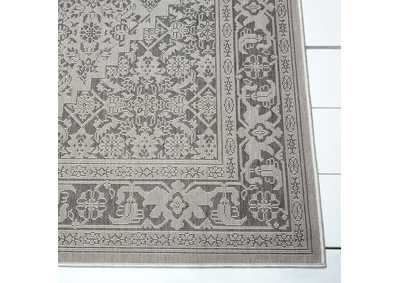Image for Patio Country Dahlia Gray-Black Area Rug