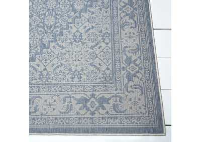 Image for Patio Country Dahlia Blue-Gray Area Rug
