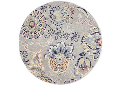 Image for Tremont Teaneck Area Rug Ivory/Navy Blue, 7'10" Round