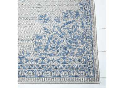 Image for Patio Country Azalea Gray-Blue Area Rug