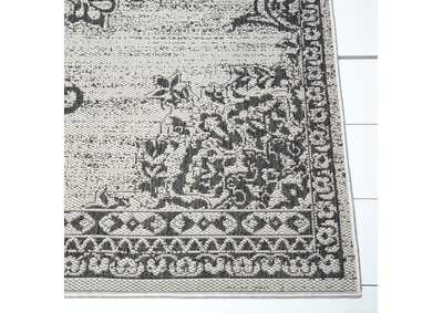 Image for Patio Country Azalea Gray-Black Area Rug