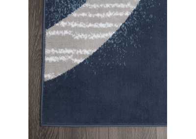 Image for Premium Melia Midnight Blue - Gray Area Rug