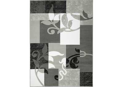 Image for Tremont Lane Frizzle Area Rug Gray/White, 5'2"x7'2"
