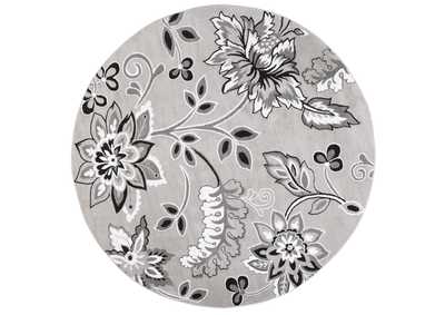 Image for Tremont Lane Azria Area Rug Gray/White, 7'10" Round