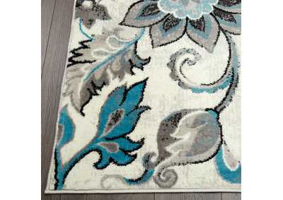 Image for Boho Odesa Ivory-Blue Area Rug