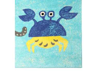 Image for Playground Sea Fish and Turtles Blue Area Rug